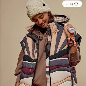 Free People - In a Bubblee Conversational Quilted Waist Coat